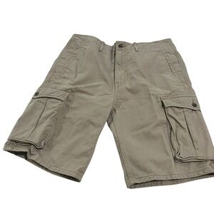 Levi Strauss Tan Khaki Cargo‎ Shorts Men's Waist Size 33 Casual Hiking Gorpcore